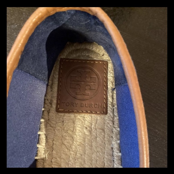 NWOB Tory Burch Shaw Denim Fringe Espadrille Size 6 - Picture 6 of 6